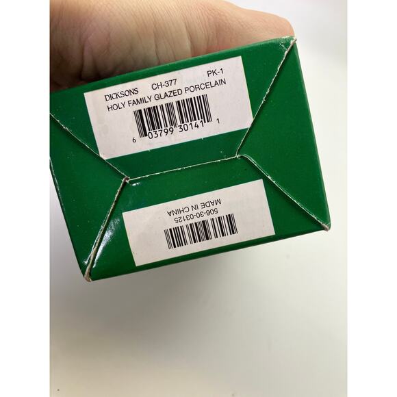 Dicksons Holy Family Nativity Galzed Porcelain Vintage Christmas Decoration - Picture 7 of 11